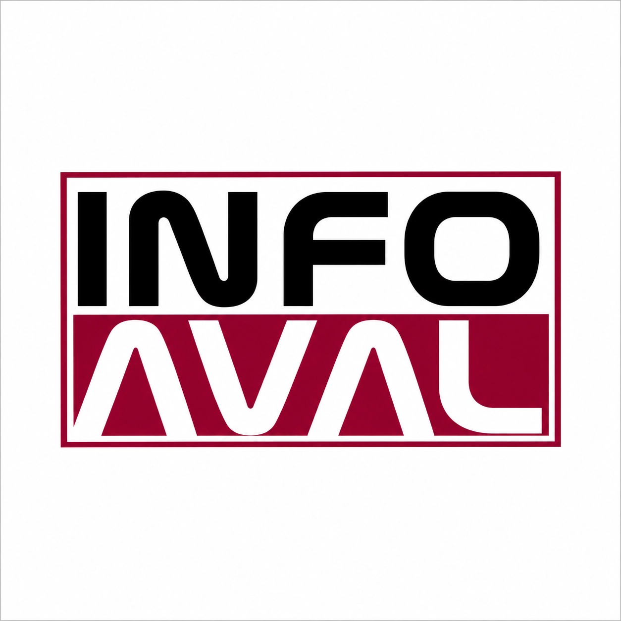 Logo geométrico INFO AVAL