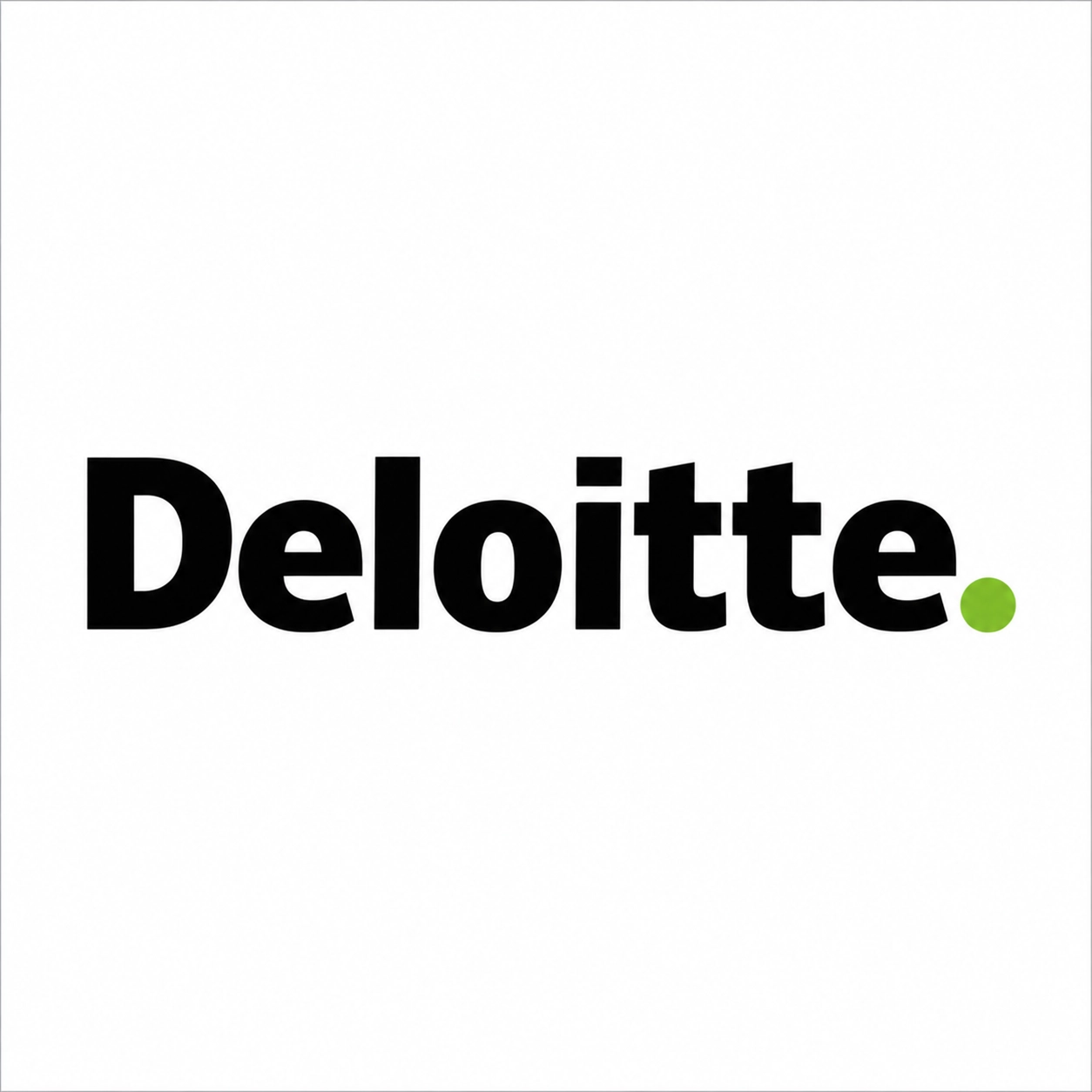 Logotipo Deloitte sobre fondo blanco