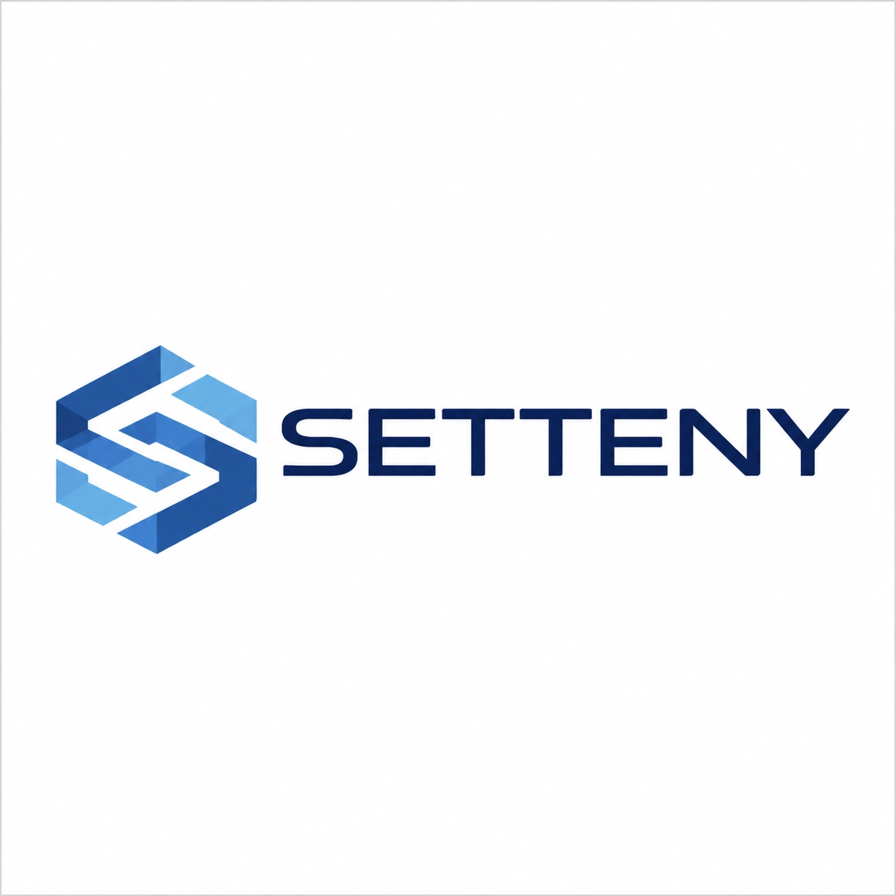 Logotipo corporativo azul SETTENY